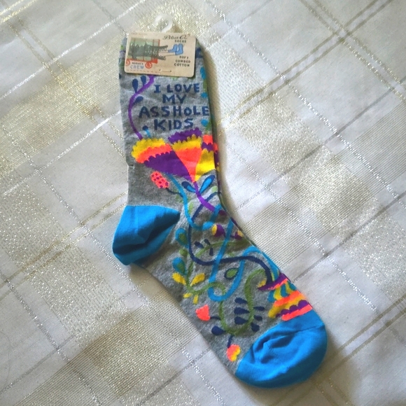 NWT "I Love My A**hole Kids" Socks - Picture 4 of 6